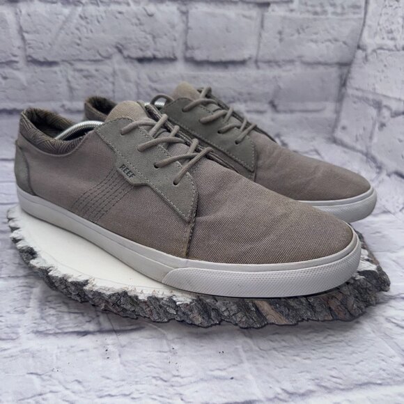 Men's Reef Ridge Trainers Skate Casual Canvas Lace Up Shoes RF003314 Size 13 - Picture 1 of 12